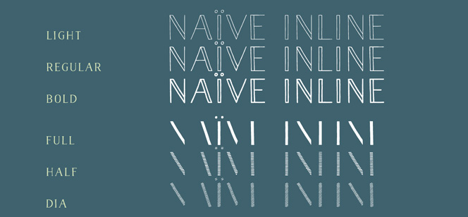 Naive Inline Font Free Download